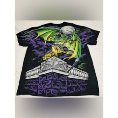 Modern LIQUID BLUE 2021 Gargoyle All Over Print Shirt XL CLEAN