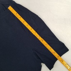 G George Navy Blue Basic Shirt Men’s Large Short Sleeve Crew Neck Classic Casual