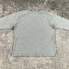 Nike Thermal Shirt Mens Small S Heather Grey Lightweight Swoosh Logo Y2K Minimal