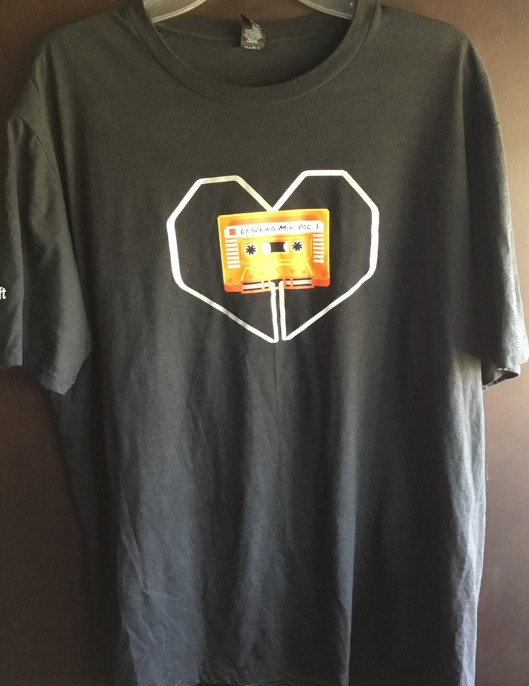 District Made XL Learning Mix Vol 1, black mix tape t-shirt