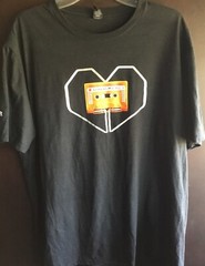 District Made XL Learning Mix Vol 1, black mix tape t-shirt