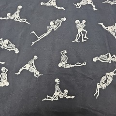 Fashion Victim Skeletons XL T-Shirt Vtg Single Stitch Made In Usa Glows IN Dark