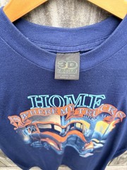 Vintage 80s 3D Emblem Home Is Where My Truck Is T Shirt