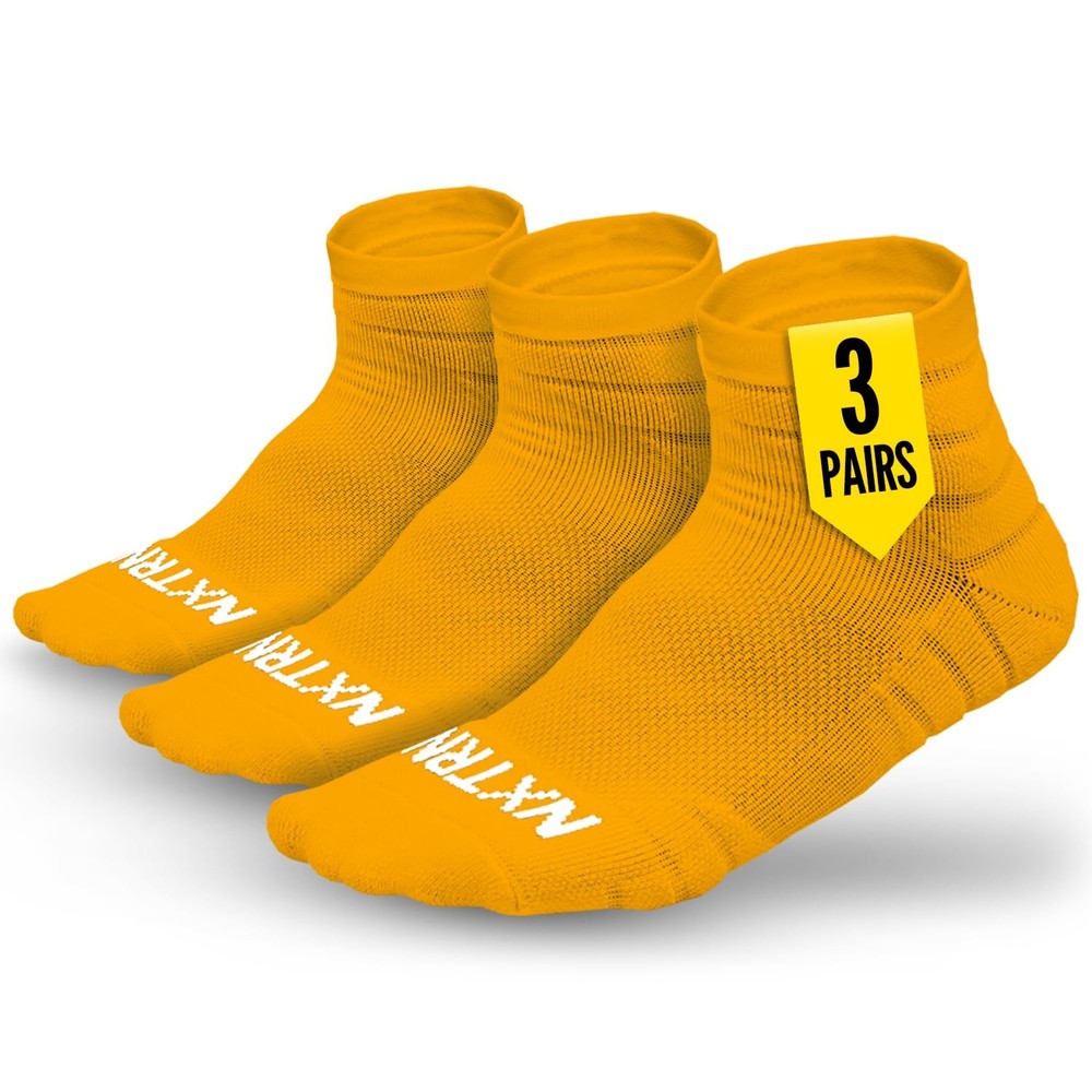 3 Pairs Compression Running Socks for Men, Cushion Athletic Ankle Socks, Bask…