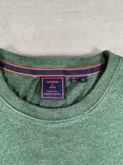 Superdry Men’s Vintage Logo Embroidered Crew Neck T-Shirt Green Marl Size XL