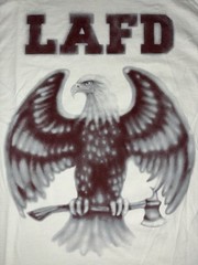 Travis Scott LAFD Tee L Cream Los Angeles Fire CA Wildfire Response NEW *spots
