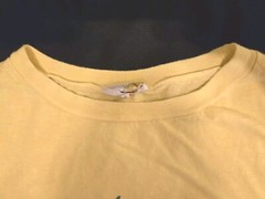 Vintage Bahamas Nassaa Sleveless TShirt Yellow with Green/Pink Logo- singled…