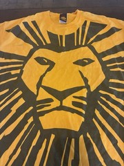 Vintage Disney The Lion King Broadway Musical Simba Tee Men’s XL DAMAGED *******