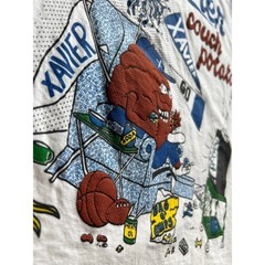 Vintage Xavier Couch Potato NCAA Obscure College School Sports T Shirt Signal L