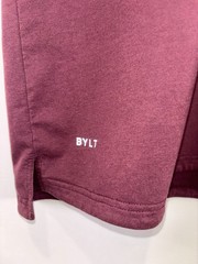 BYLT Premium Basics Men’s T-Shirt Large L Red Basic Crew Split Hem Tee