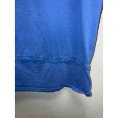 Nike Blue Blank Shirt Y2K Swoosh Just Do it Short Sleeve Long Length Tee 2000s L