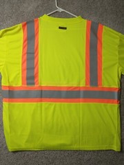 Kishigo High Performance Shirt Men’s 4XL Yellow Hi-Vis PPE Reflective 9120