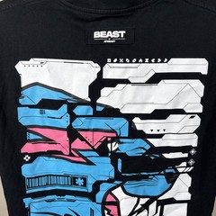 Mr. Beast Mens Black Short Sleeve T-Shirt Size M Pullover Solid Graphic Print