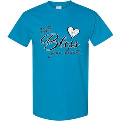 Inktastic Well Bless Your Heart With Calico Print T-Shirt Mothers Day Mama Sass