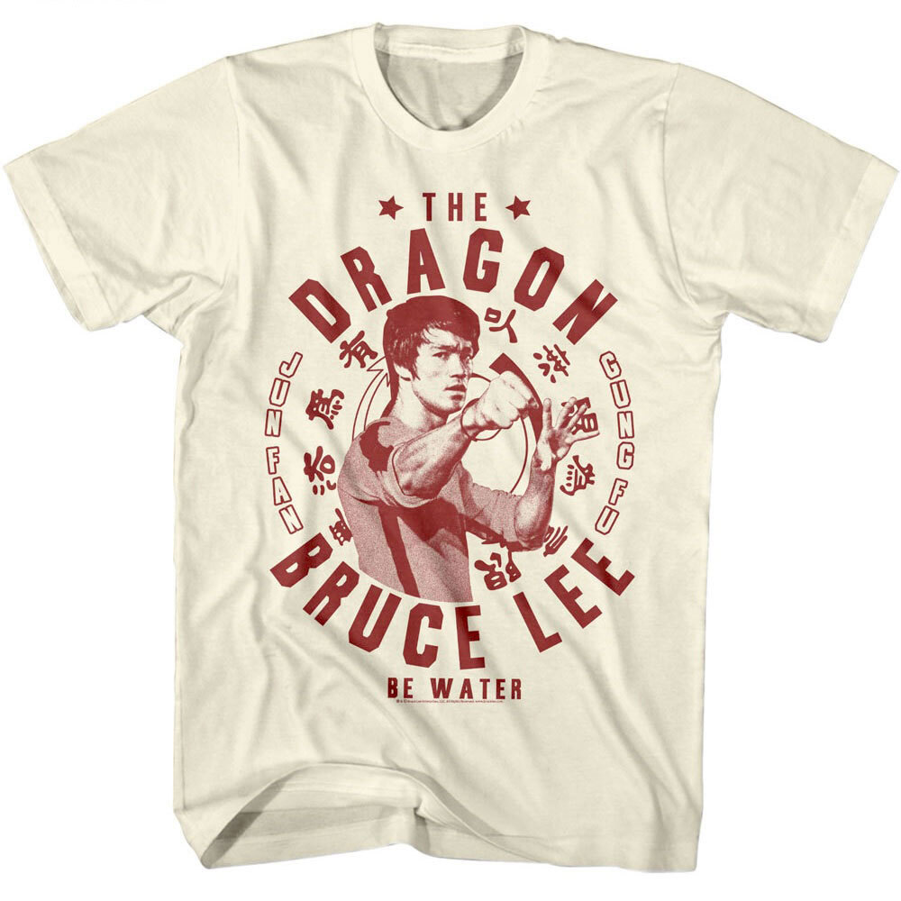Bruce Lee Dragon Be Water Men’s T Shirt Kung Fu Legend