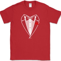 TUXEDO T-Shirt Funny Costume Formal Humor Joke Gift Marriage Novelty Tee