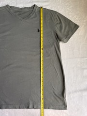 ⁠Polo Ralph Lauren Men’s Medium Gray V-Neck Short Sleeve Tee