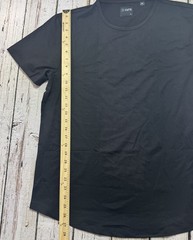 CUTS Clothing Men’s T-Shirt Curve Hem Black L Solid Casual Athleisure Minimalist