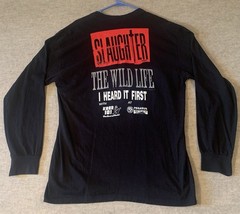 Vtg Slaughter Wild Side T Shirt XL 1992 CD Radio Release Party 90s Band Metal