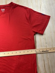 Spyder T-Shirt Men Medium M Red Short Sleeve Crew Neck Performance Stretch