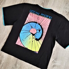 Vintage 80s Ocean Pacific T Shirt Vtg 1989 Psychedelic Surf Skate OP Tee USA S