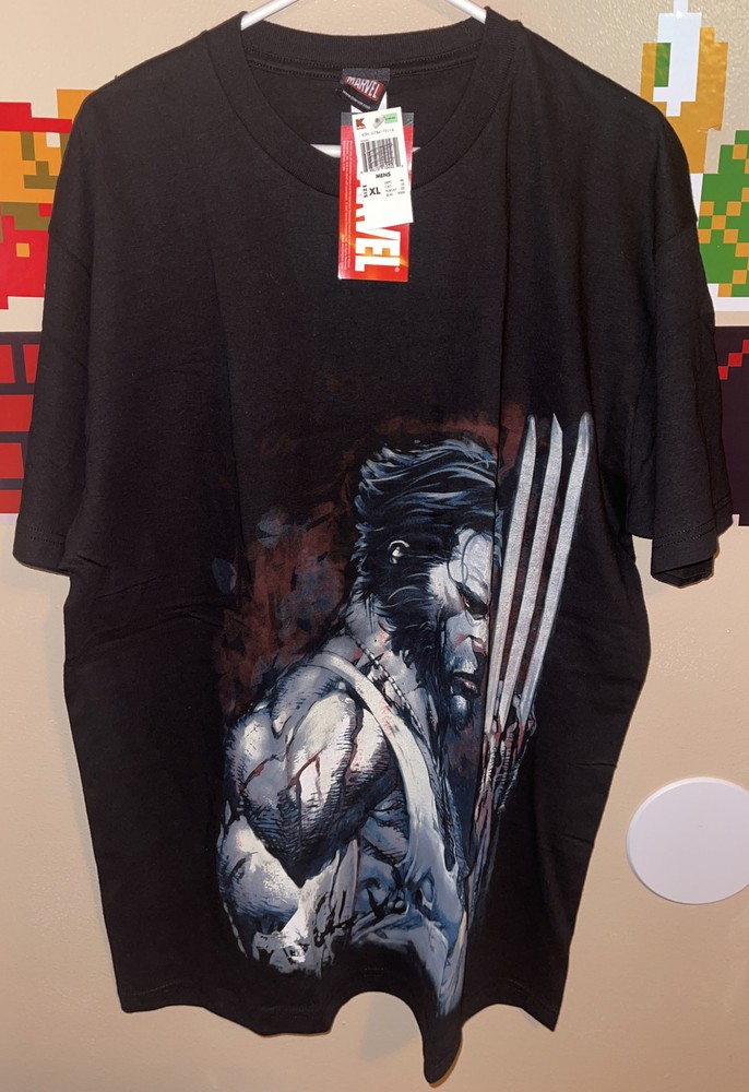 Wolverine Shirt Mens XL Short Sleeve Marvel Mad Engine Y2K DS Dead Stock