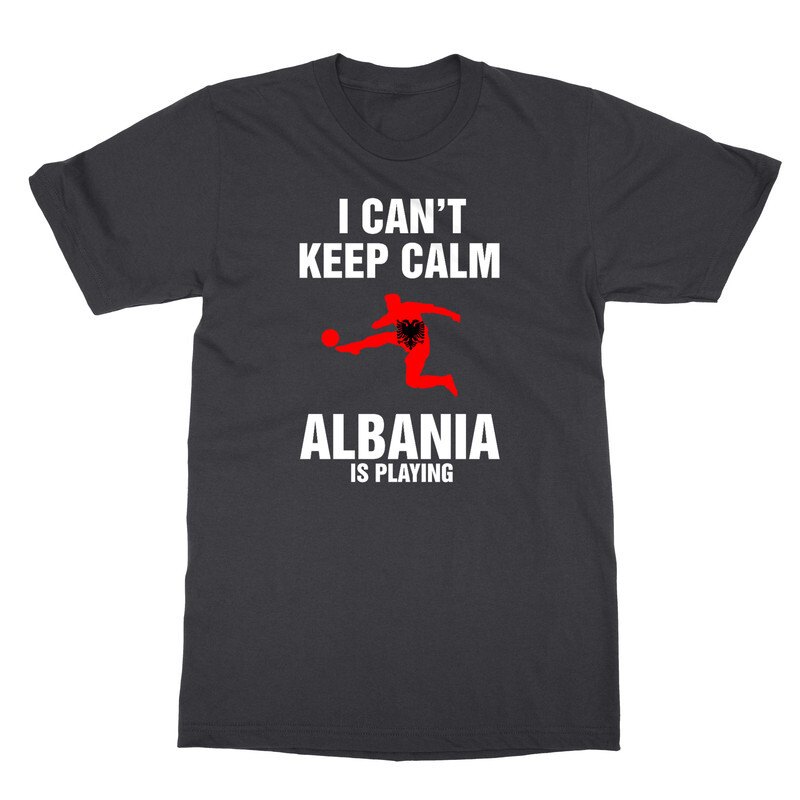 Cant Keep Calm Albania Is Playing Football 2024 Fans Unisex T-Shirt