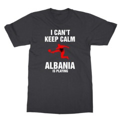 Cant Keep Calm Albania Is Playing Football 2024 Fans Unisex T-Shirt