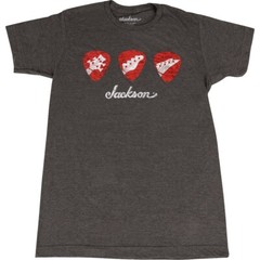 Jackson Guitars Pick T-Shirt, Charcoal, XXL
