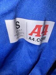 A4 N3142 Mens Short Sleeve DriFit Cooling Performance Shirt Small Royal Blue New