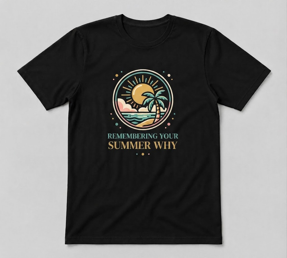 Summer Remembering My Why Holiday Season Inspirational Unisex Black T-shirt