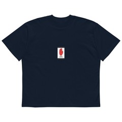 Unisex organic oversized high neck t-shirt
