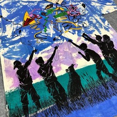 Vintage 90s Kite AOP Hand Dyed Local Color Reach For The Sky Shirt – Size Large