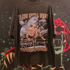 THE ROCK Play Nice Studio Street Wear Shirt Size 2XL Fits like 3XL OVERSIZED AOP