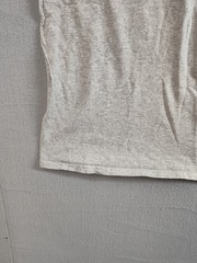 Majestic Men Shirt M Gray Print Crew Neck Short Sleeve Logo Pullover Casual Tee
