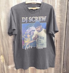 HOT! DJ Screw 1971-2000 Hip Hop Rap Retro Charcoal Heavy Cotton T-Shirt