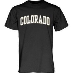 Blue 84 Mens Colorado Buffaloes Arching Team Color Short Sleeve T Shirt