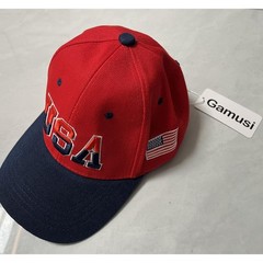 Unisex USA Baseball Cap Red Hat Embroidery Flag Cap Adjustable Size for Adult…