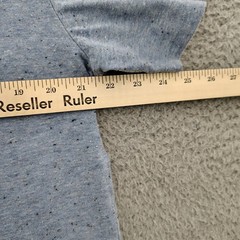 Carbon Longer Length T-Shirt Mens XXL Blue Heather Pocket Tee Casual