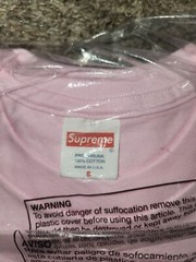 Supreme Classic Logo Tee Pink Size Small SS22