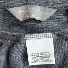 Daniel Cremieux T-Shirt Mens Large Gray Long Sleeve 100% Pima Cotton Crewneck