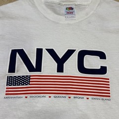 Vintage New York City T-shirt Mens Large USA Single Stitch Fruit of The Loom