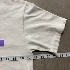 Vintage 90s Los Angeles Modern Abstract Art Deco Graphic T Shirt M White USA