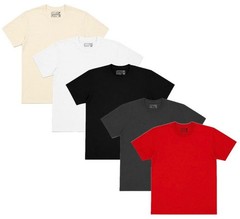 Men’s Plus Size 5 Pack T‑Shirts 100% Cotton Crew Neck Plain Tees 2XL‑6XL