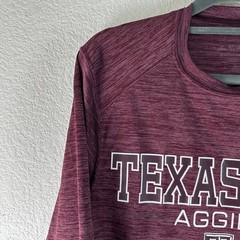 Aggie Long Sleeve Men’s Small Augusta Sportswear Moisture mgmt Texas A&M