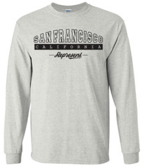 San Francisco California State T-Shirt Long Sleeve Graphic Tees Unisex Apparel