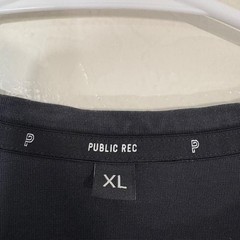 Public Rec Henley Shirt Mens XL Black Long Sleeve Pima Cotton Stretch Tee Top
