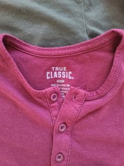 Lot of 6 True Classic LONG SLEEVE Shirts Men’s Size Medium Crew Neck Henley GUC!