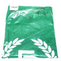 Men’s Green Organic Cotton T-Shirt Laurel Wreath Logo XL