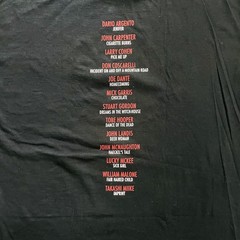 2005 “Masters of Horror” John Carpenter TV Promo T-Shirt Y2K Black Size XXL NEW